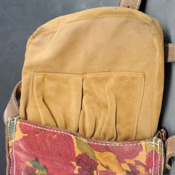 Patricia Nash Floral Squares Leather Venezia Pouch Crossbody - Picture 3 of 15